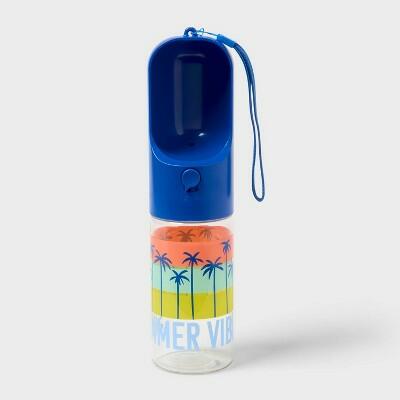 Sun Squad Dog Water Bottle 14 fl oz Portable Pet Travel Bottle by Deal US