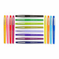 Paper Mate Point Guard Flair Porous Point Stick Pen Medium 16-Count Assorted by Deal US