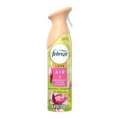 Febreze Luxe Air Mist Morning Spring Showers Scent 8.8oz Disposable by Deal US