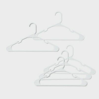 [Like New] Room Essentials Plastic Hangers 50pk White Clothes Hangers for Adult Closets by Deal US