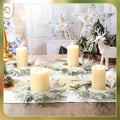 Daifunli 4 Pcs Wedding Candle Rings Pine Pampas Wreaths Small Christmas Decor by Deal US