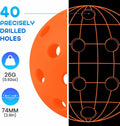 Geekman Pickleballs 40-Hole USAPA Approved Outdoor 6 Pack by Deal US