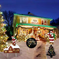 Christmas Yard Stakes Black Christmas Tree Santa Claus Outdoor Lawn Decor by Deal US