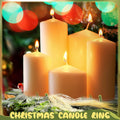 Daifunli 4 Pcs Wedding Candle Rings Pine Pampas Wreaths Small Christmas Decor by Deal US