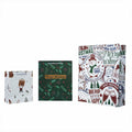 HSMOK Christmas Gift Bags Bundle Snowflakes Snowman Tree Santa Claus Set 1 by Deal US