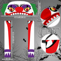 Halloween Door Cover 3 Pcs Clown Banner Decor Indoor Outdoor Party Supplies by Deal US
