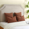 FUTEI Rust Decorative Throw Pillow Covers 12x20 Inch Pack of 2 Soft Cozy by Deal US