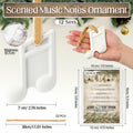 Heigble 6 Sets White Music Note Christmas Tree Hanging Scented Ornaments by Deal US