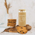 Gvlrbut Christian Glass Tumbler with Lid & Straw 16oz Clear by Deal US