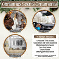 Heigble 6 Sets White Music Note Christmas Tree Hanging Scented Ornaments by Deal US