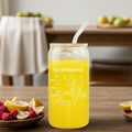 Gvlrbut Christian Glass Tumbler with Lid & Straw 16oz Clear by Deal US