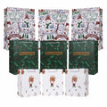 HSMOK Christmas Gift Bags Bundle Snowflakes Snowman Tree Santa Claus Set 1 by Deal US