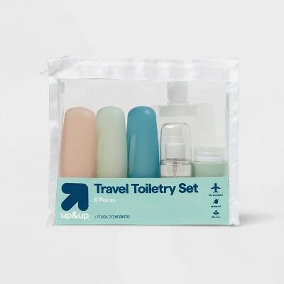 up&up Travel Container Set Silicone Compact Leakproof Toiletry Bottles by Deal US