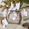 Heigble 6 Sets White Music Note Christmas Tree Hanging Scented Ornaments by Deal US