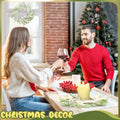Daifunli 4 Pcs Wedding Candle Rings Pine Pampas Wreaths Small Christmas Decor by Deal US