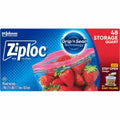 Ziploc Double Zipper Storage Bags Clear Plastic 0.6 lbs Size 2.5 by Deal US