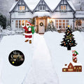 Christmas Yard Stakes Black Christmas Tree Santa Claus Outdoor Lawn Decor by Deal US