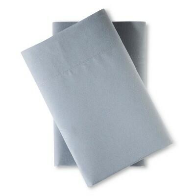 Room Essentials Standard Microfiber Pillowcase Set Gray 170 TC 2 Pack by Deal US