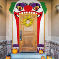 Halloween Door Cover 3 Pcs Clown Banner Decor Indoor Outdoor Party Supplies by Deal US