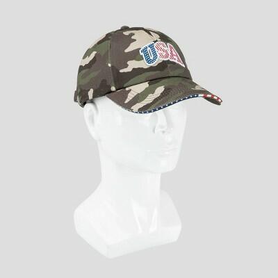 Wemco Men's USA Baseball Hat Camo Green Adjustable One Size by Deal US
