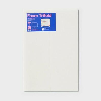 up&up 18x24 Tri-Fold Foam Poster Board White EPS Material by Deal US