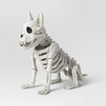 Hyde and EEK! Boutique 11" French Bulldog Skeleton Halloween Prop White by Deal US