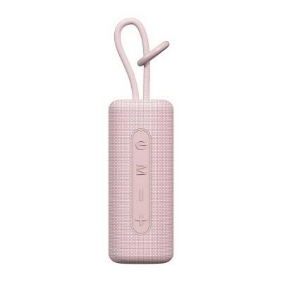 GEMS Wireless Outdoor Speaker Cherry Pink Water-Resistant USB-C by Deal US