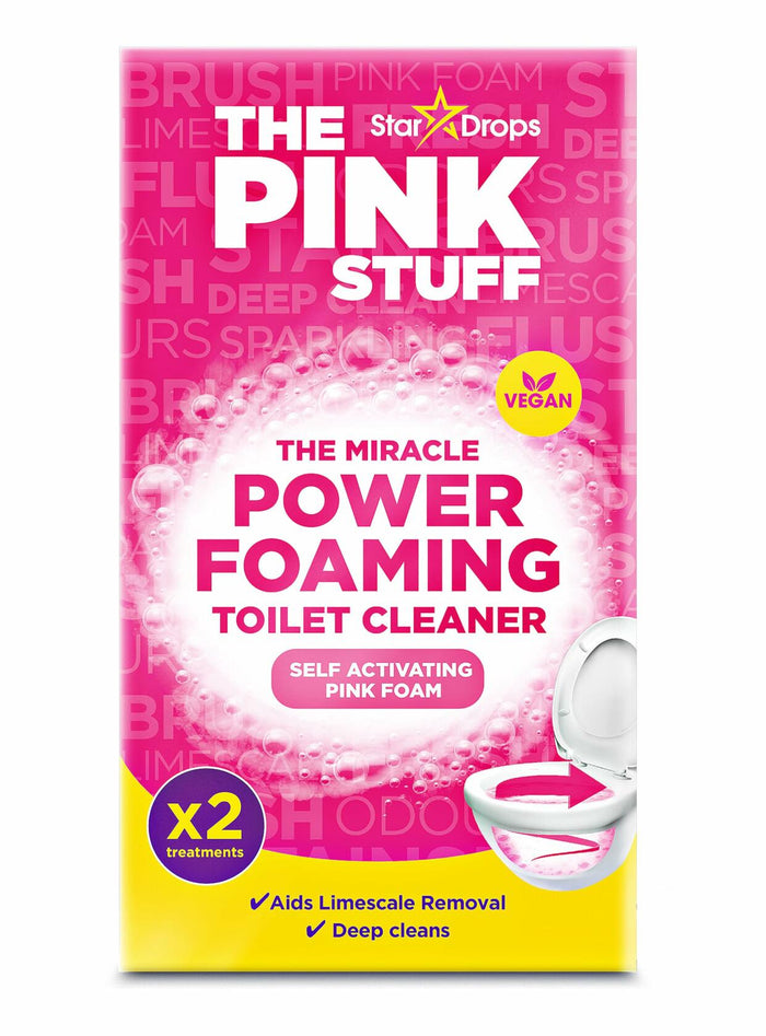 Stardrops Pink Stuff Miracle Power Foaming Toilet Cleaner Rhubarb 7oz 1 Pack by Deal US