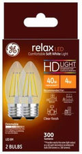 GE 2-Pack 4W LED BM Bulb Dimmable Wet Location 320 Lumens B11 Shape by Deal US