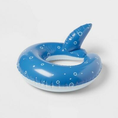 [Like New] Sun Squad Split Ring Float Fish Tail Blue Pool Inner Tube Kids by Deal US