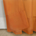 No. 918 Calypso Sheer Voile Rod Pocket Curtain Panel Orange 59x84 by Deal US