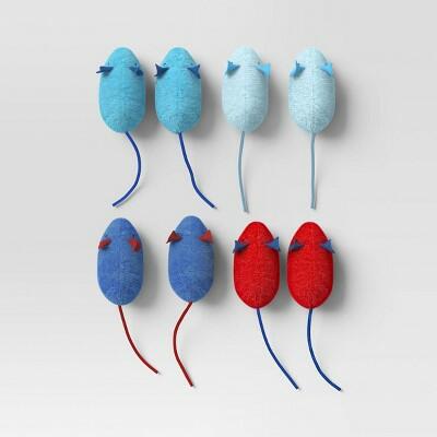 Americana Little Mice Cat Plush Toy Set 8pcs Multicolor Sun Squad by Deal US