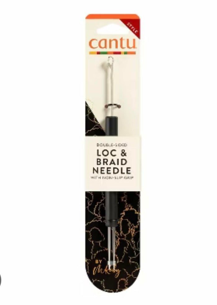Cantu Crochet & Locs Needle Comb Double-Sided Loc & Braid Needle Non-Slip Grip by Deal US