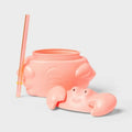 Sun Squad Figural Crab Tumbler Plastic 20 fl oz Cold Beverages Pink by Deal US
