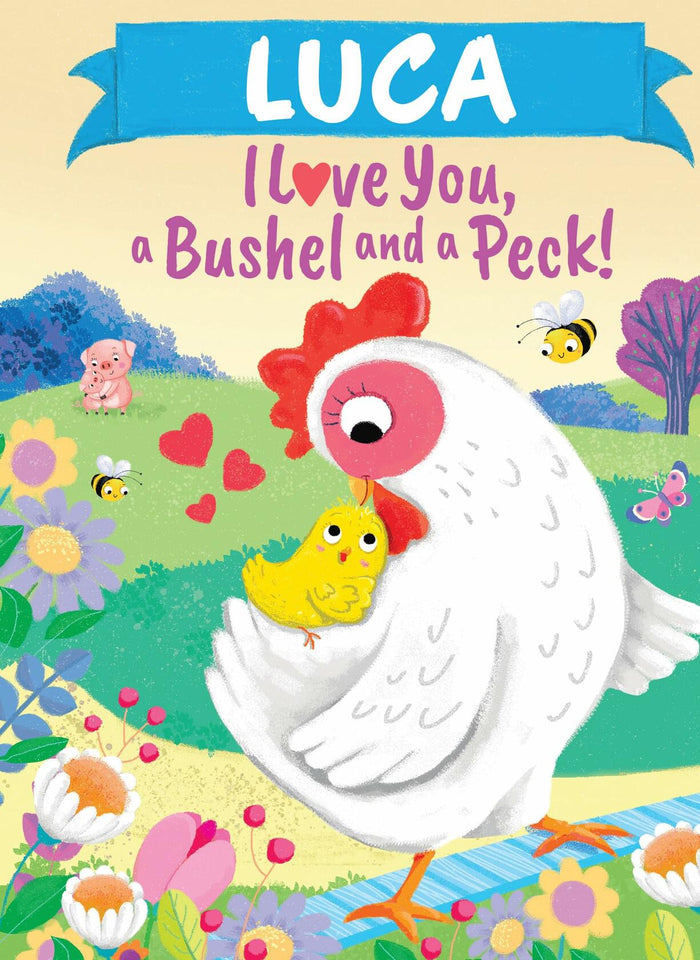 Luca I Love You A Bushel and a Peck Personalized Kids Picture Book by Deal US