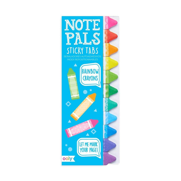Ooly Note Pals Sticky Tabs Bookmarks Note Taking Fun Designs. Rainbow Crayons by Deal US