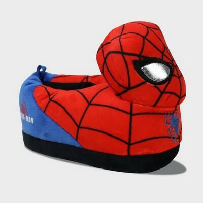 Marvel Spider-Man Toddler Boys 3D Plush Microsuede Slippers Red Size 7-8 by Deal US