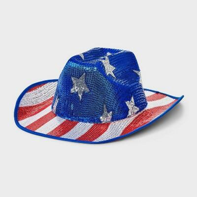 Americana Cowboy Hat Red White Blue Patriotic Western USA Style by Deal US