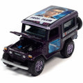 Johnny Lightning 1/64 1980 Toyota Land Cruiser CLUE Purple Diecast Car by Deal US