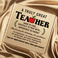Afterprints Teacher Appreciation Acrylic Plaque with Wooden Base Thank You Gift by Deal US