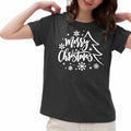 PQZ Christmas Tree Tee Shirt Women Loose Casual Top Grey1 Size M by Deal US