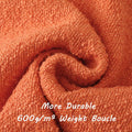 FUTEI Pack of 2 Orange Decorative Throw Pillow Covers 12x20 Inch Soft Cozy by Deal US