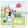 Unique Bluey Party Napkins 6.5 Inch 16 Count Multicolor Paper by Deal US