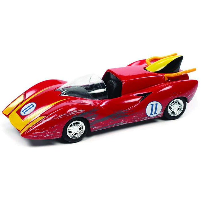 Johnny Lightning Captain Terror's Car #11 Red 1/64 Diecast Model by Deal US
