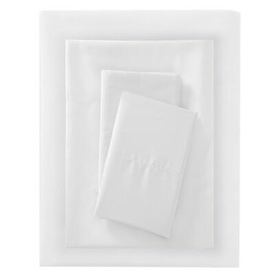 Room Essentials Twin/Twin XL Microfiber Sheet Set White Polyester Peached by Deal US