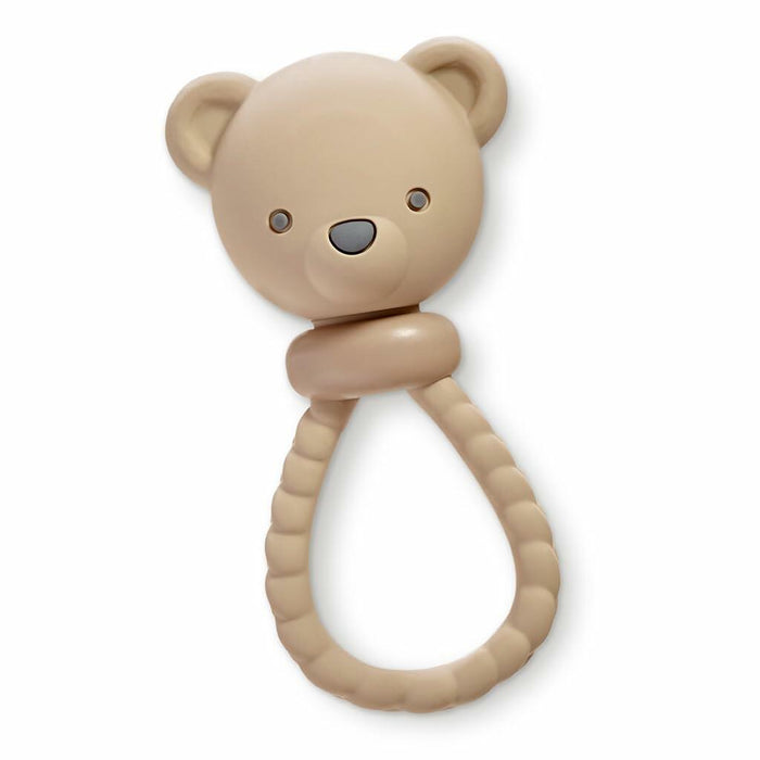 Itzy Ritzy Silicone Rattle Toy Bear Soft Jingle Handle 3+ Months by Deal US