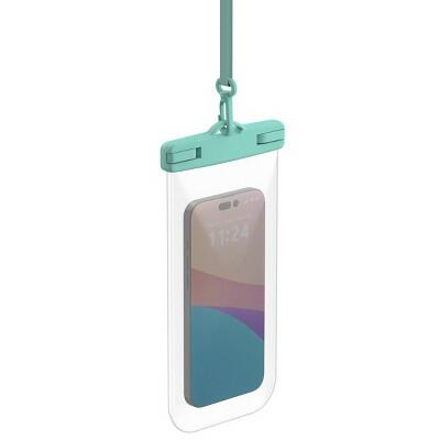 GEMS Waterproof Phone Pouch Mint Green Fits Phones Up to 7" by Deal US