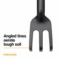Fiskars Eco Cultivator Wide Angled Tines Ergonomic Handle Black by Deal US