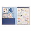 [Like New] WORLD TRAVELER Self Care Sticker Book Folio Hardcover 5x7 Art Stickers by Deal US