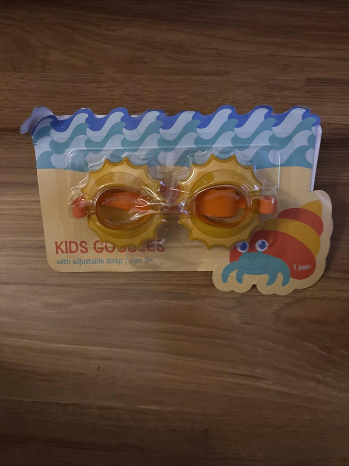 Unbranded Kids Swim Goggles 2-Pack Adjustable Strap by Deal US